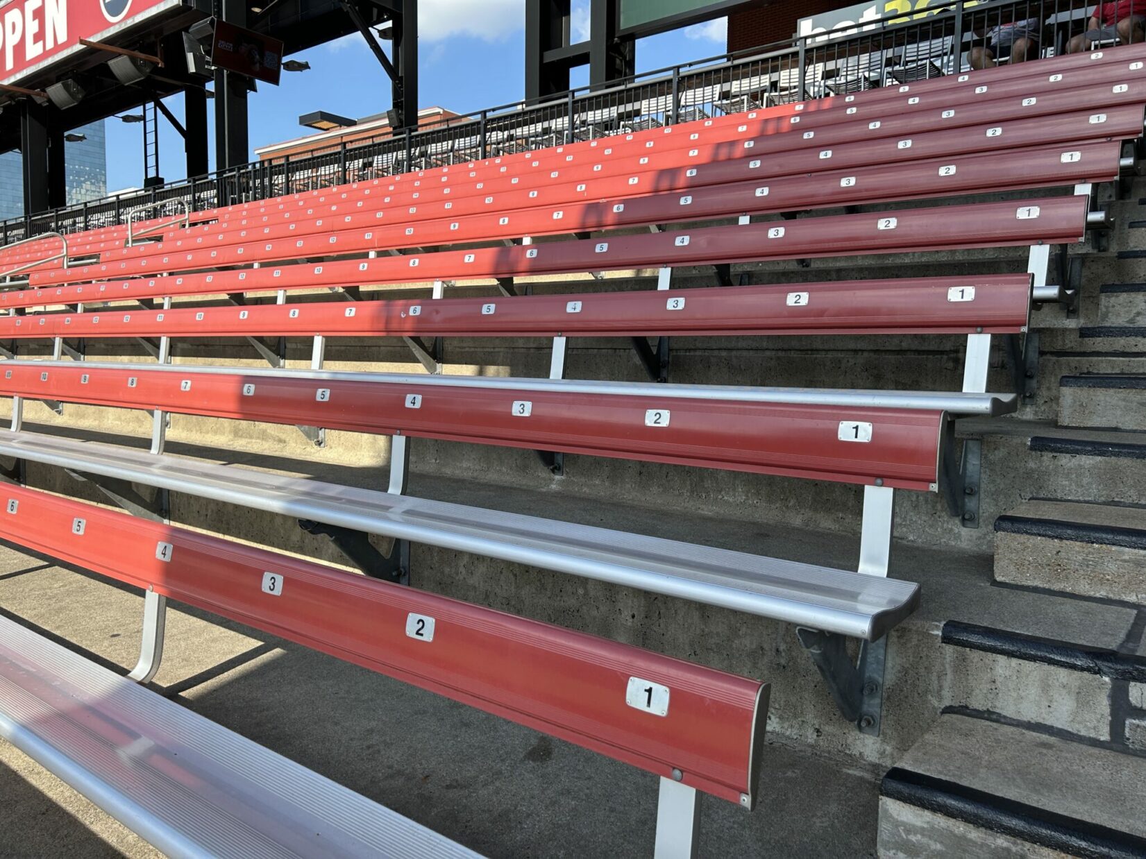 st louis cardinals seating bleachers