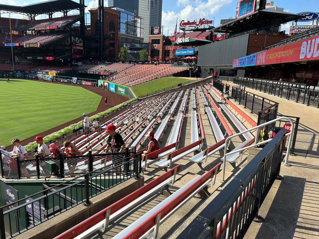 busch stadium seating guide bleachers
