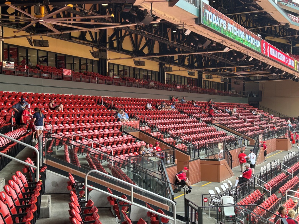 Busch stadium seating guide field level shade fans