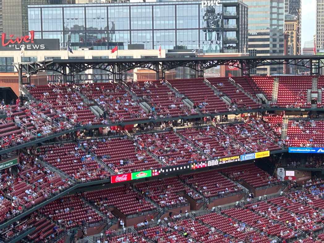 st louis cardinals seating upper level