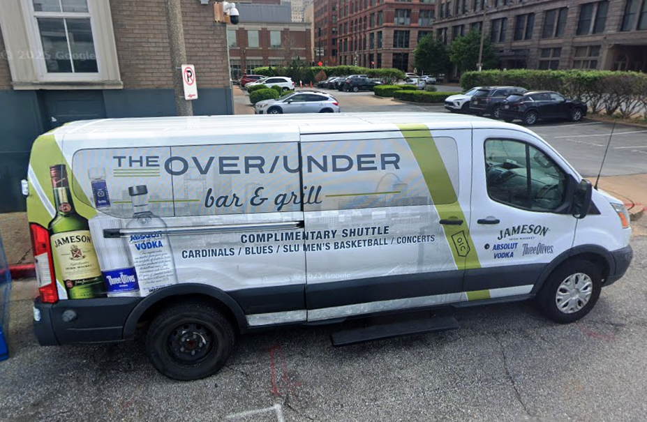 over/under bar and grill shuttle to cardinals games