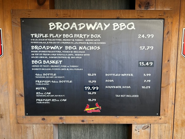 st louis cardinals triple play BBQ box