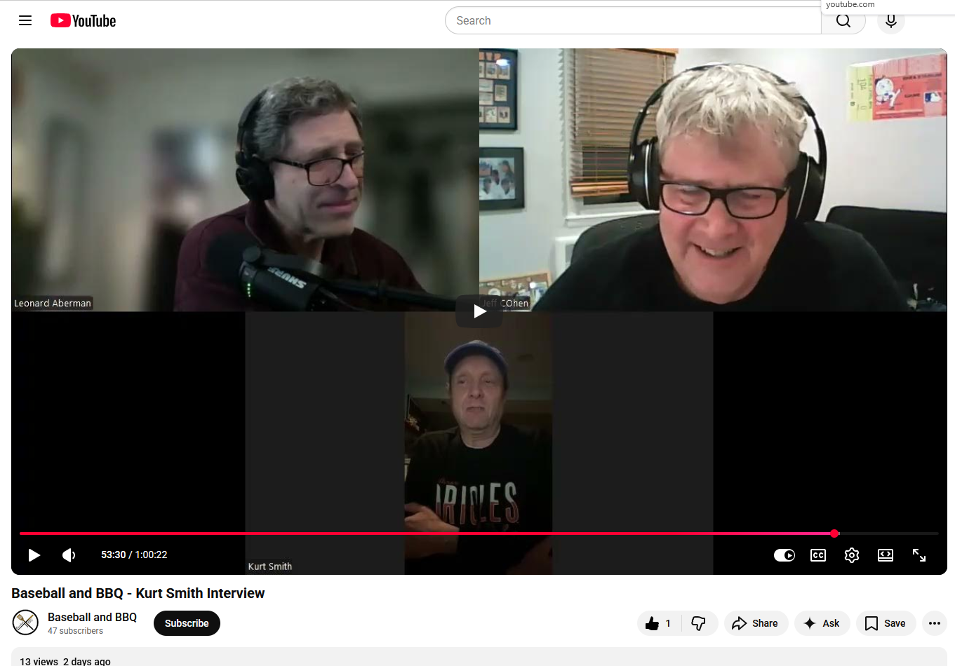 Baseball And BBQ Kurt Smith