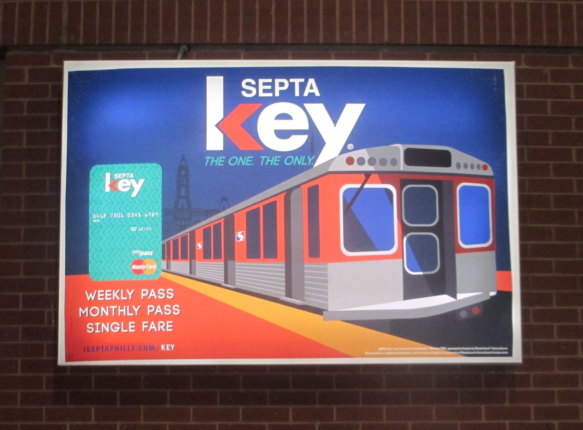 SEPTA Key Card 587 citizens bank park