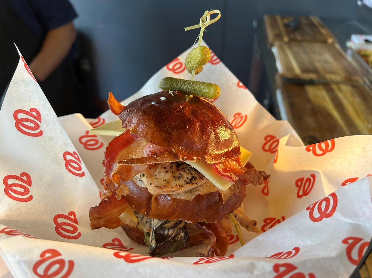 chicken sandwich washington baseball game