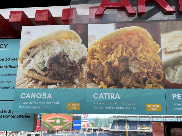 gluten free washington nationals arepa zone