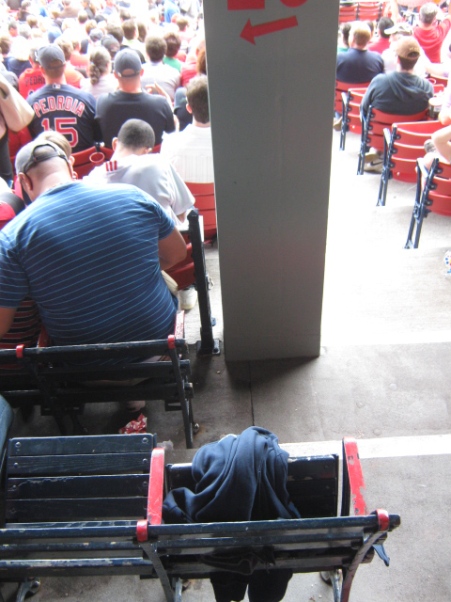 fenway park obstructed view grandstand seat
