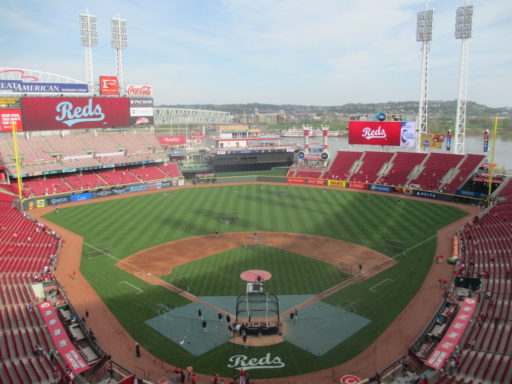 finding shade at great american ball park